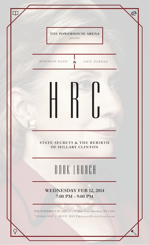 Book Launch: HRC by Jonathan Allen and Amie Parnes